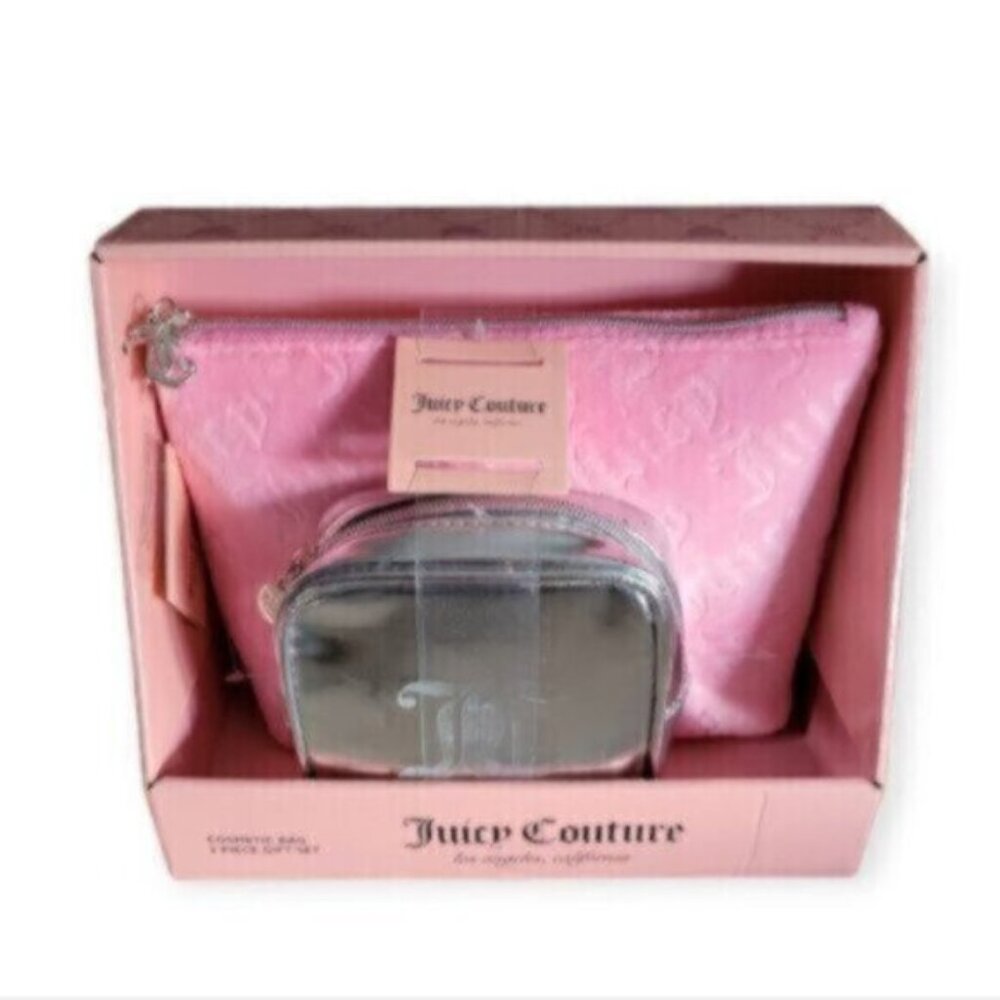 Juicy Couture Velvet Cosmetic Bag Set NWT